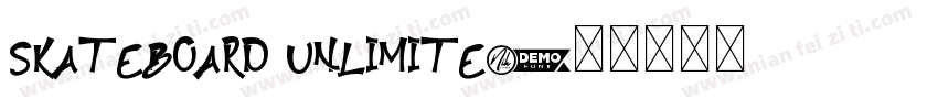 Skateboard Unlimite字体转换